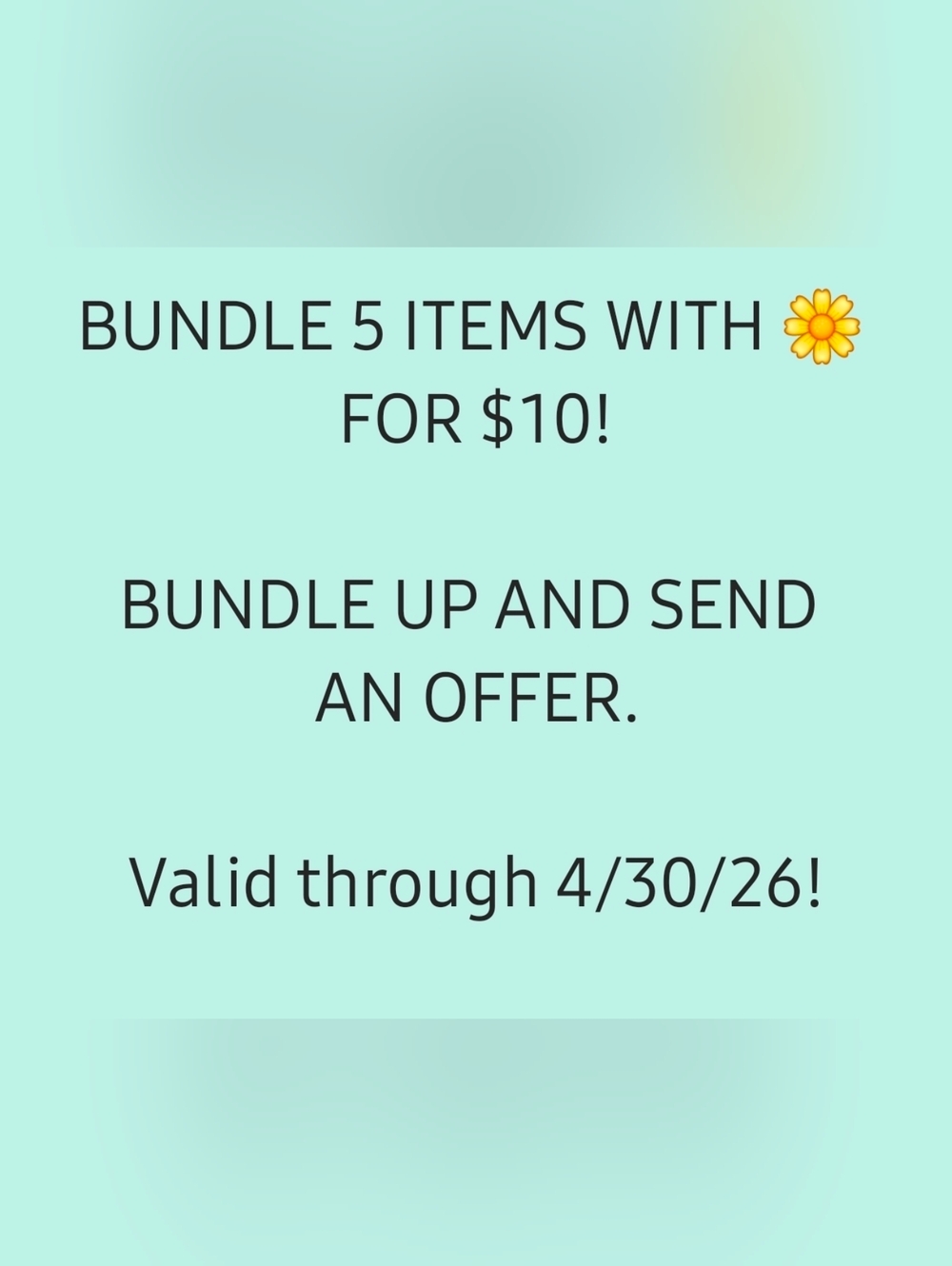 $10 Bundle Offer